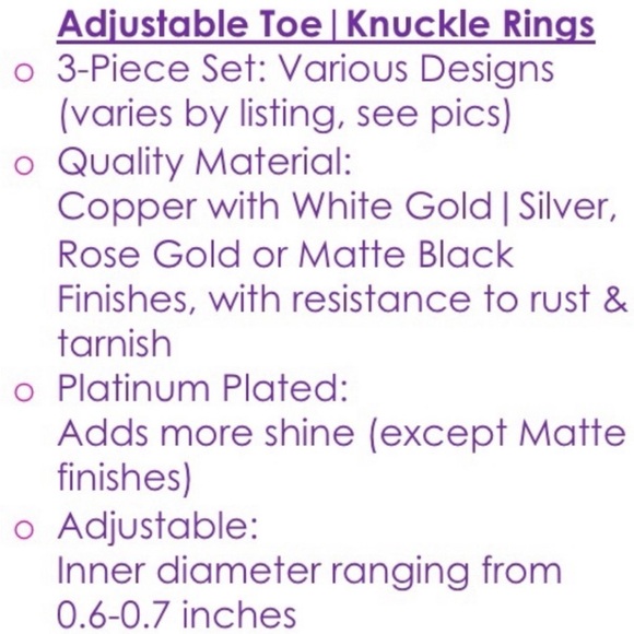 Modern Vintage Toe Rings - Picture 5 of 8